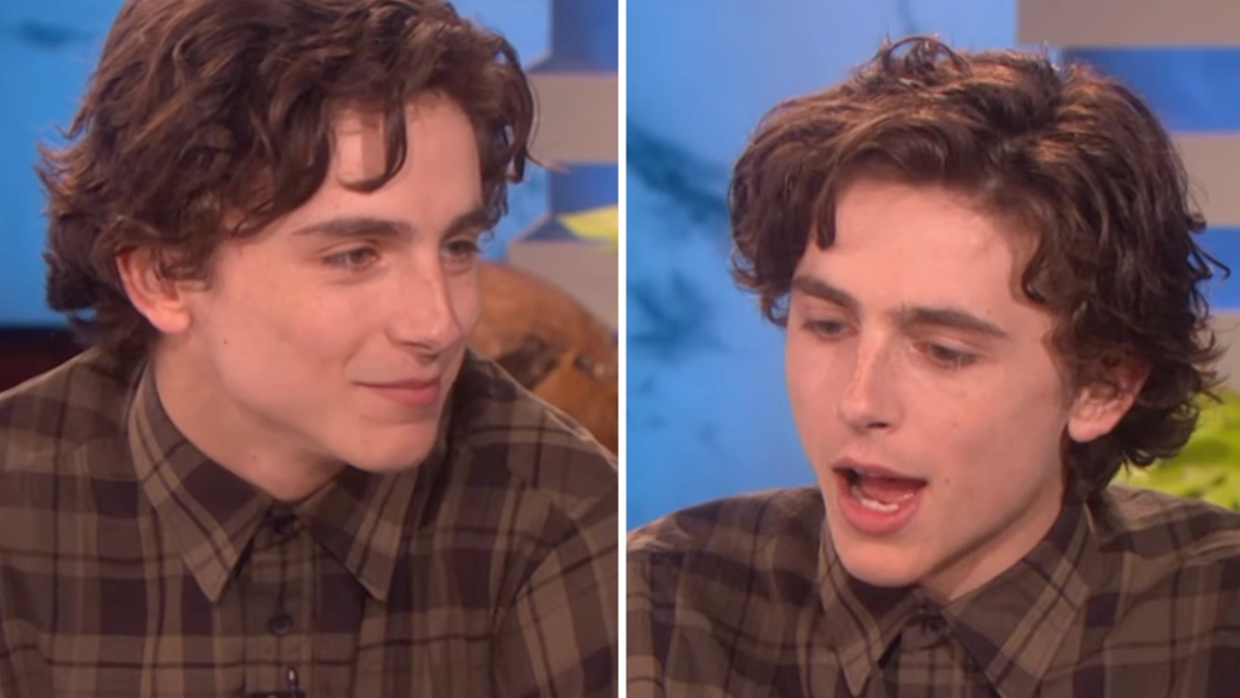 Timothée Chalamet played a prank on his mum while she was naked and people are very divided