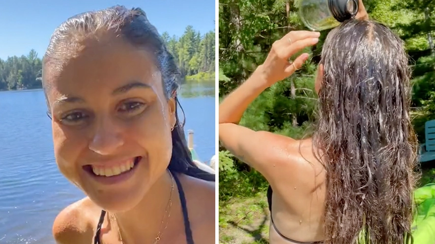 Woman who hasn’t washed her hair in years shows what she does instead