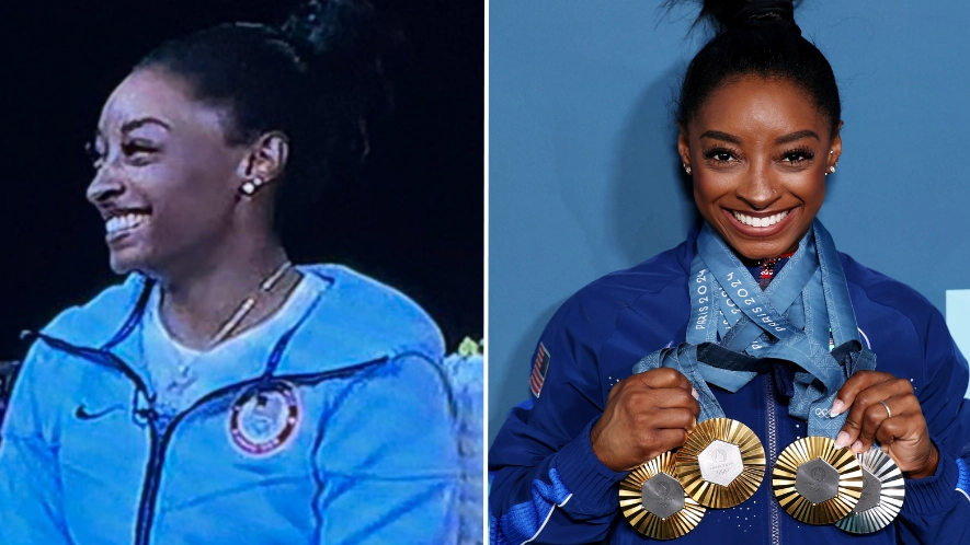 Simone Biles praised after fans spot medical intervention being used despite sweeping up four medals at Olympics
