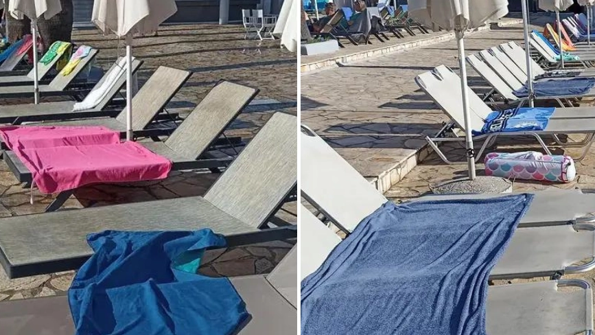 Holidaymakers have come up with the perfect solution for 'selfish' sun lounger hoggers