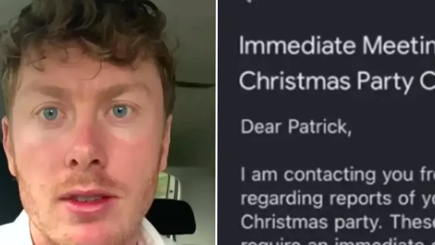 Man has important warning after waking up to horrifying HR email the day after his work Christmas party