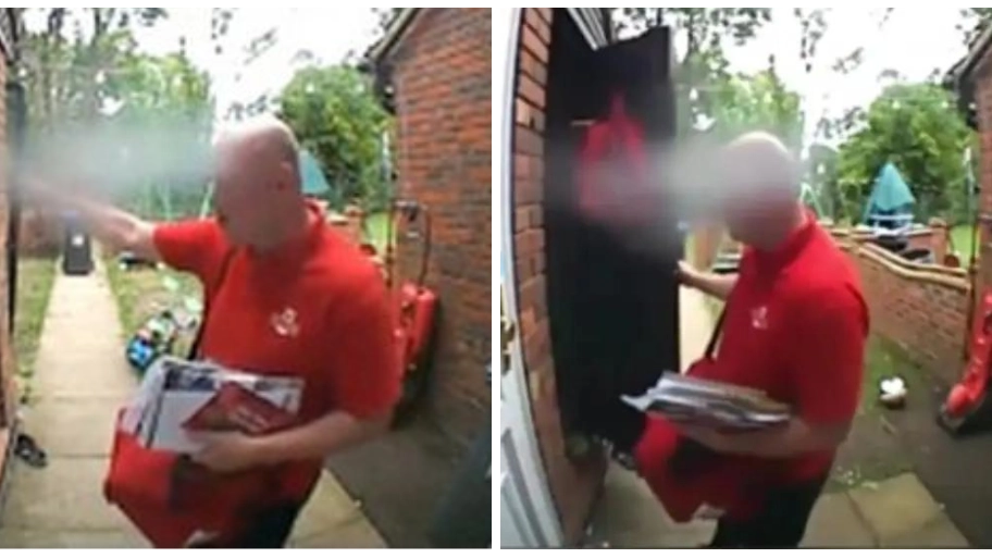 Hilarious little girl gives too much information when postman asks where mum is