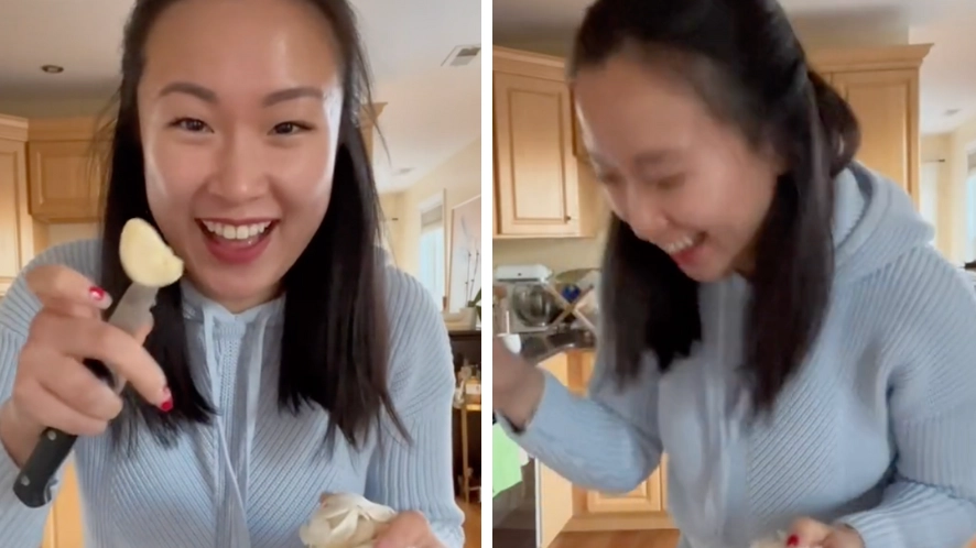 People are only just realising there's an easy way to peel garlic