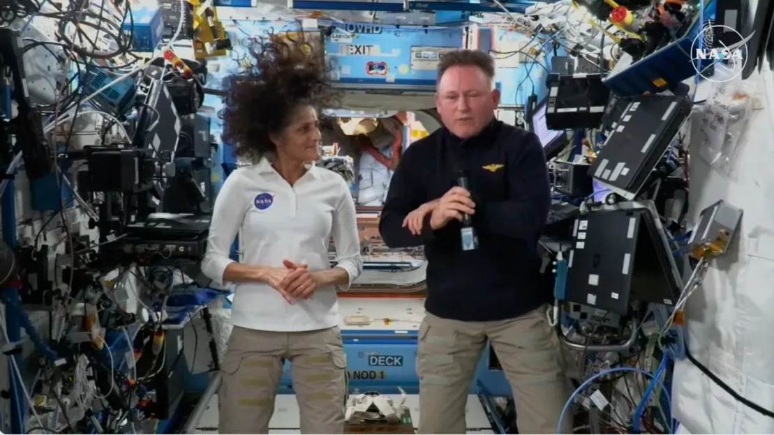 NASA astronauts who are still in space hit out at ‘narrative’ as they set the record straight