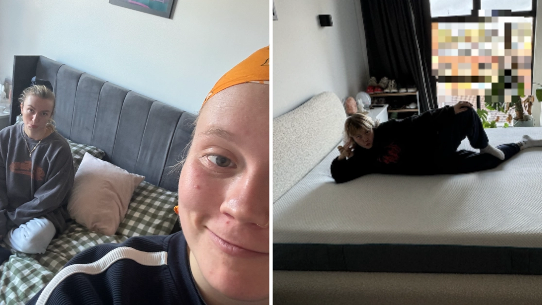 Woman shocked after trying ‘roll-over’ test on brand new mattress