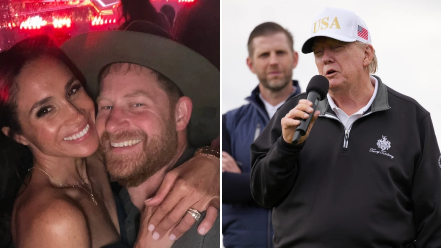 Meghan Markle and Prince Harry fans think Trump just took savage dig at them during UK visit