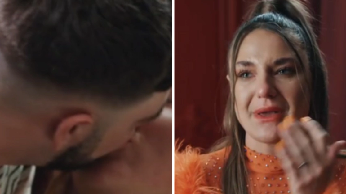 MAFS UK star Kieran speaks out after clip of him kissing another bride causing wife Kristina to break down in tears is revealed