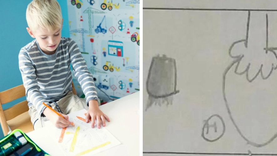 Mum mortified after son comes home from school with very rude drawing