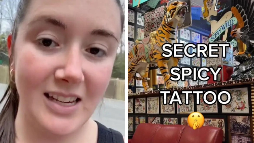 Woman shares kinky new tattoo that she's hiding from fiancé until their wedding night