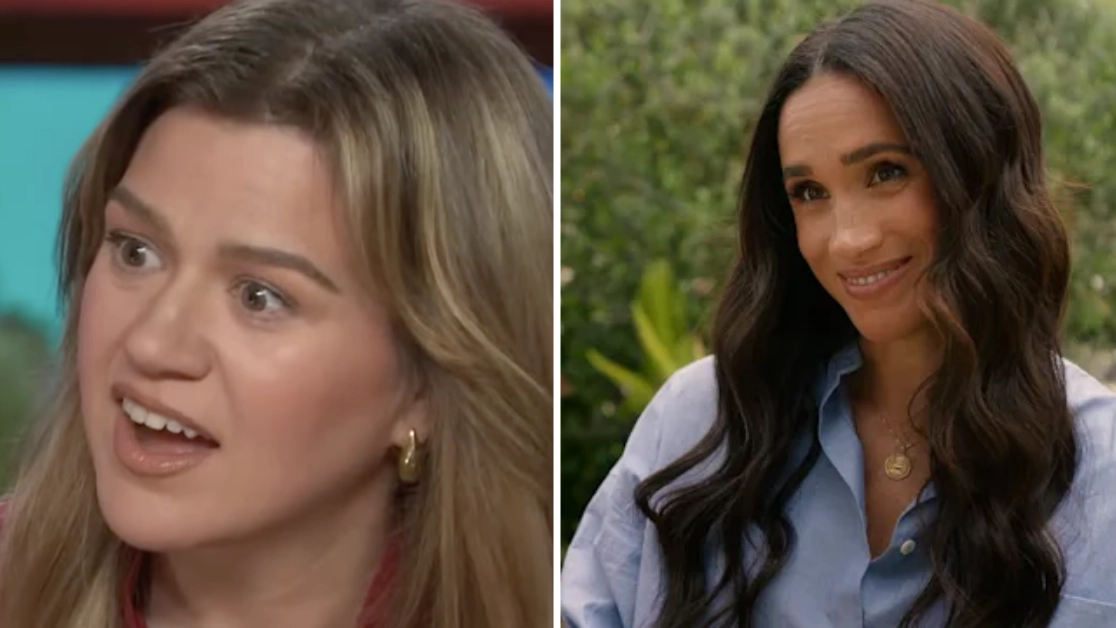 Gobsmacked Kelly Clarkson has three-word response to being told about Meghan Markle’s new Netflix show