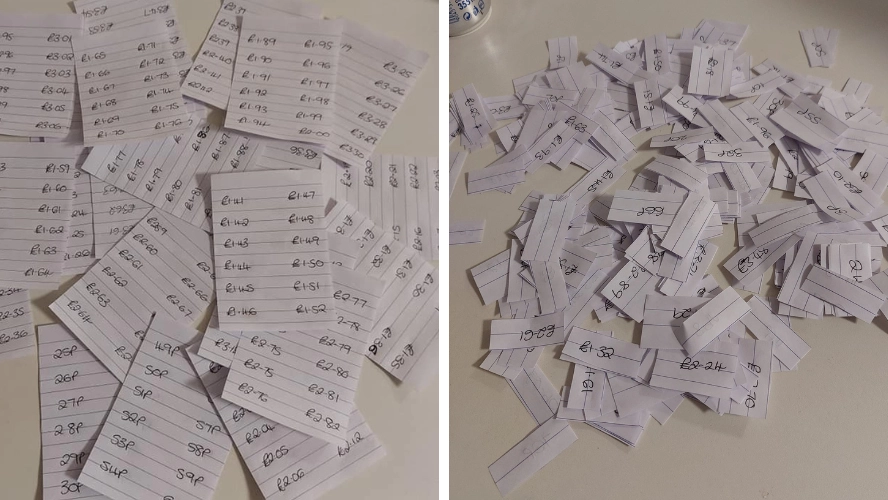 Genius woman praised for creating new version of the 1p saving challenge