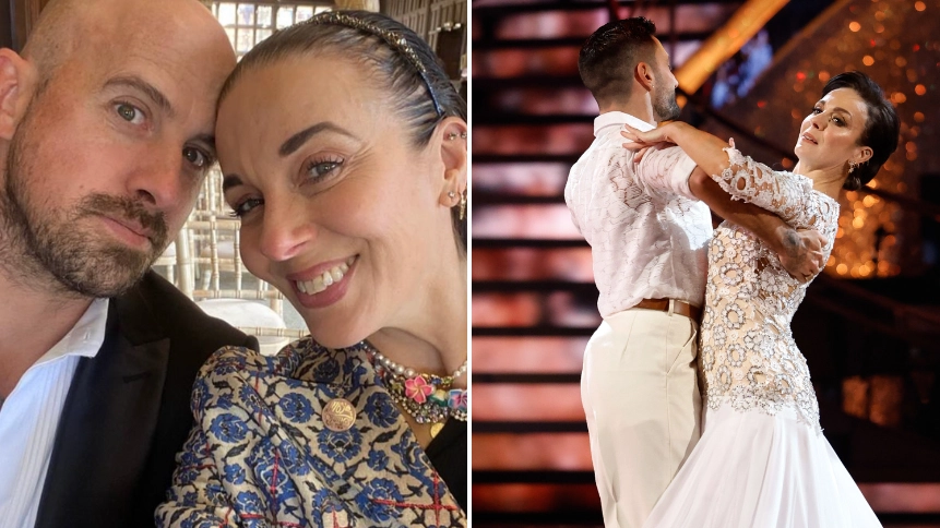 Amanda Abbington's fiancé shared cryptic message just hours before she quit Strictly