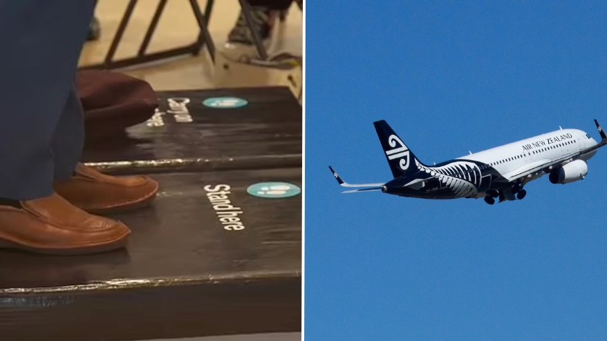 Airline reassures customers as they begin weighing passengers before boarding