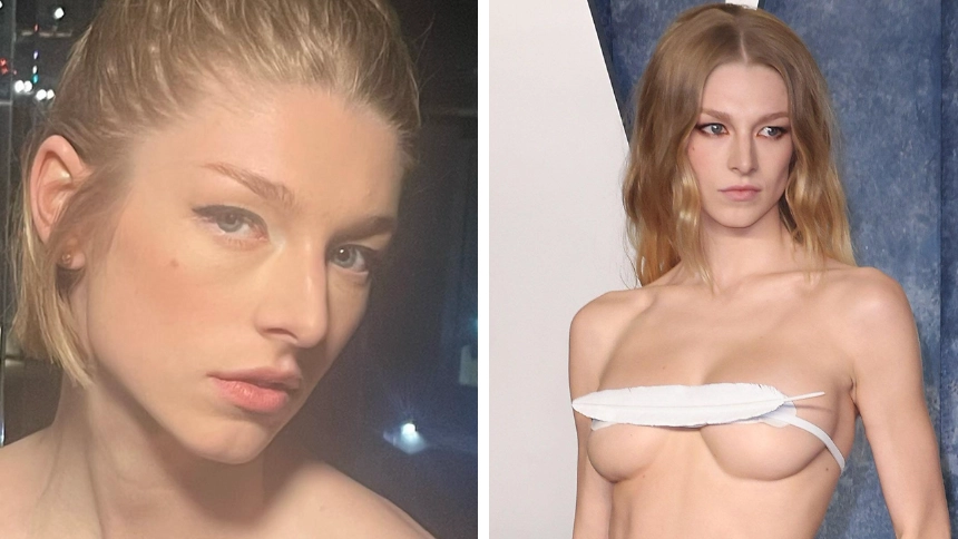 Fans shocked as Hunter Schafer leaves little to the imagination at Oscars after party