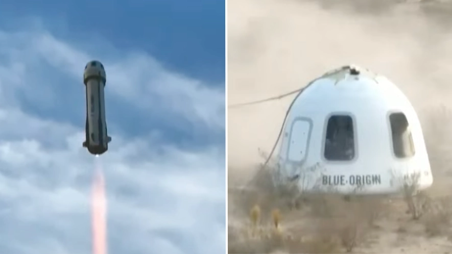 Katy Perry successfully launched into space with all-female crew