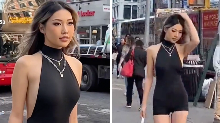 Woman praised for calling out men who stare at her when she's alone