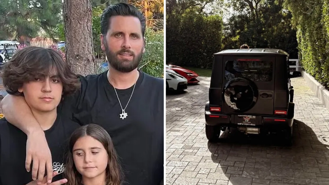 People confused after Scott Disick gives 15-year-old son ‘mini Mercedes-Benz G-wagon’ for birthday