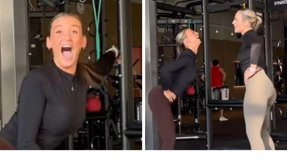 Influencers slammed as 'disgusting and gross' after mocking fellow gym goer