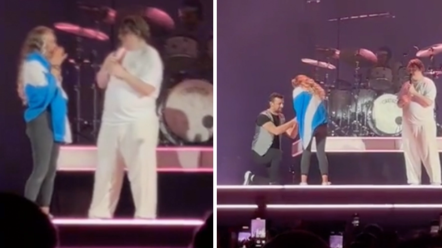 Lewis Capaldi stops concert to help couple get engaged