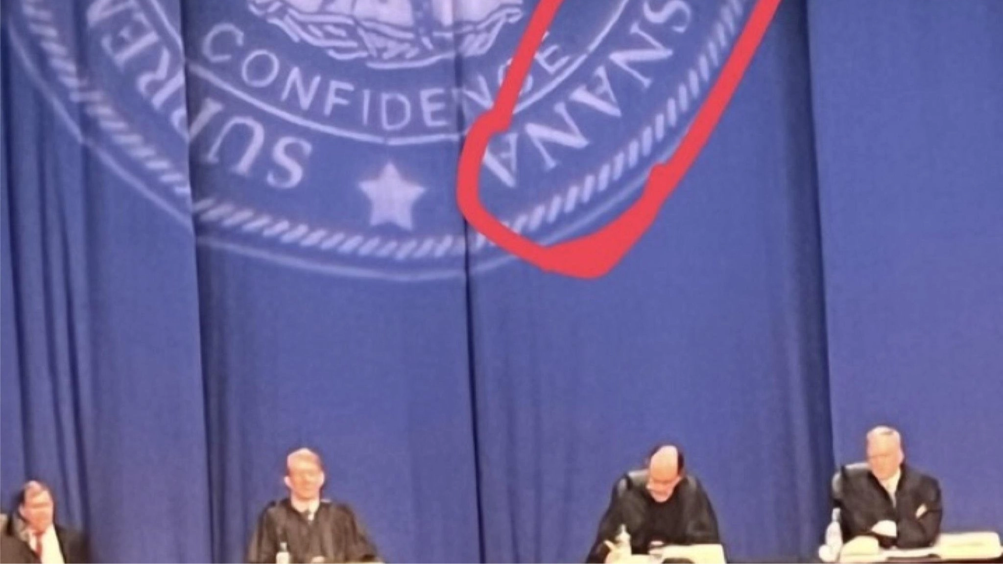 Ironic image of Supreme Court spelling mistake goes viral as Trump defunds Education Department