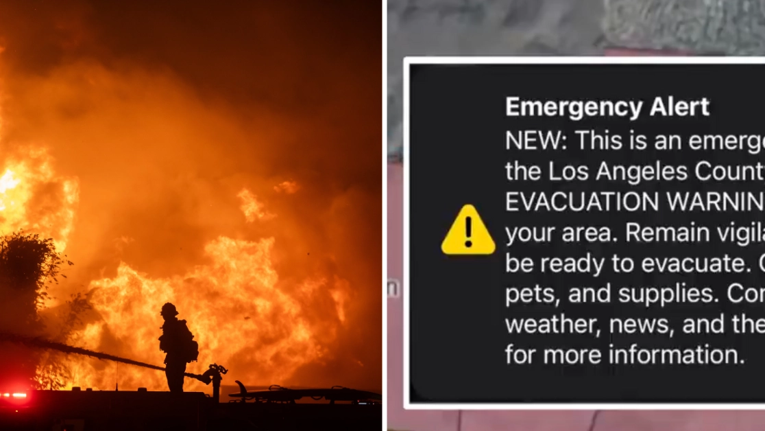 LA County residents accidentally sent evacuation alert during wildfires raising concerns