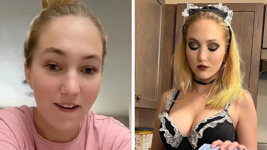 Woman says she's paid almost £2,000 per day to clean houses topless