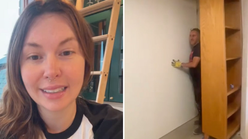 Woman urged to ‘call the police’ as she discovers hidden part of house while decorating