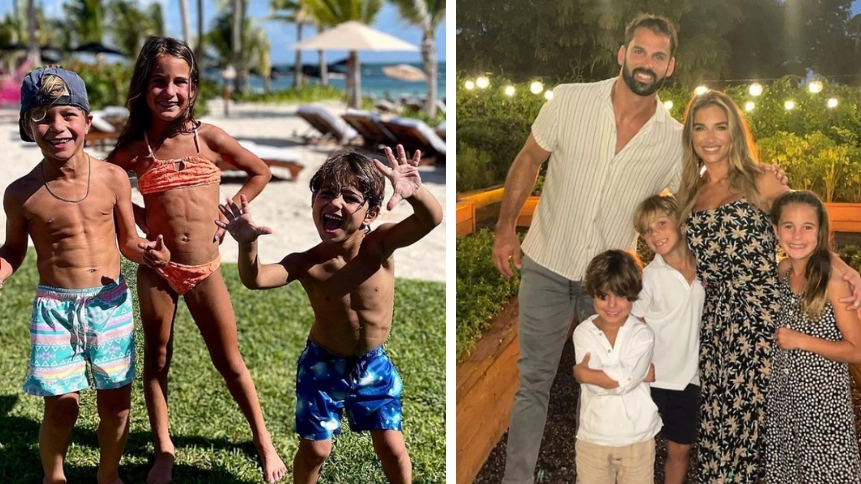 Mum defends her children's abs after trolls call them 'strange and weird'