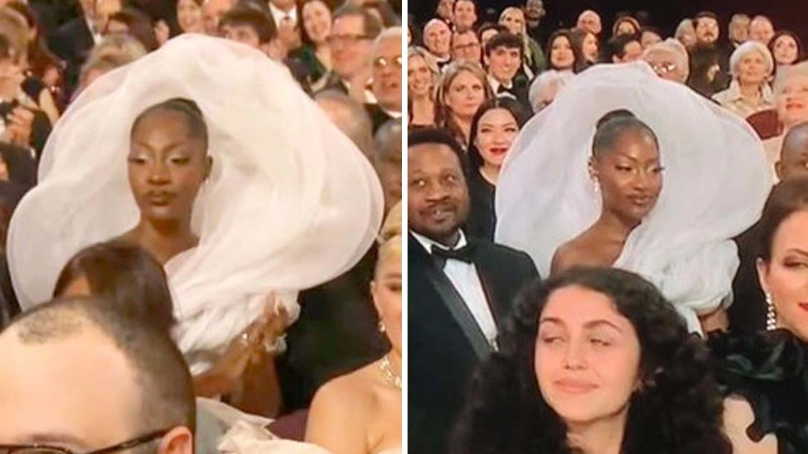Oscar nominee Tems slammed for wearing ‘rude’ outfit that blocks view