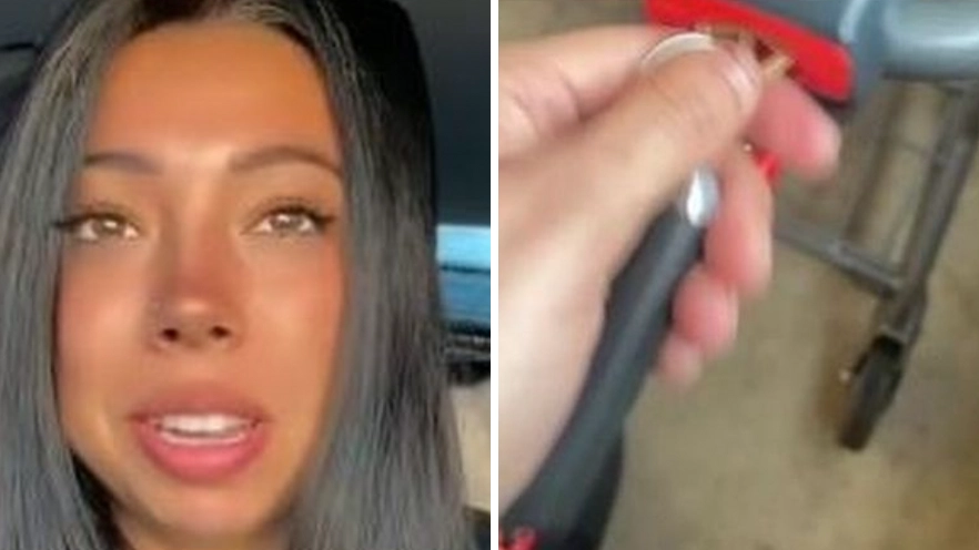 Woman tries 'key hack' to unlock shopping trolley and immediately regrets it