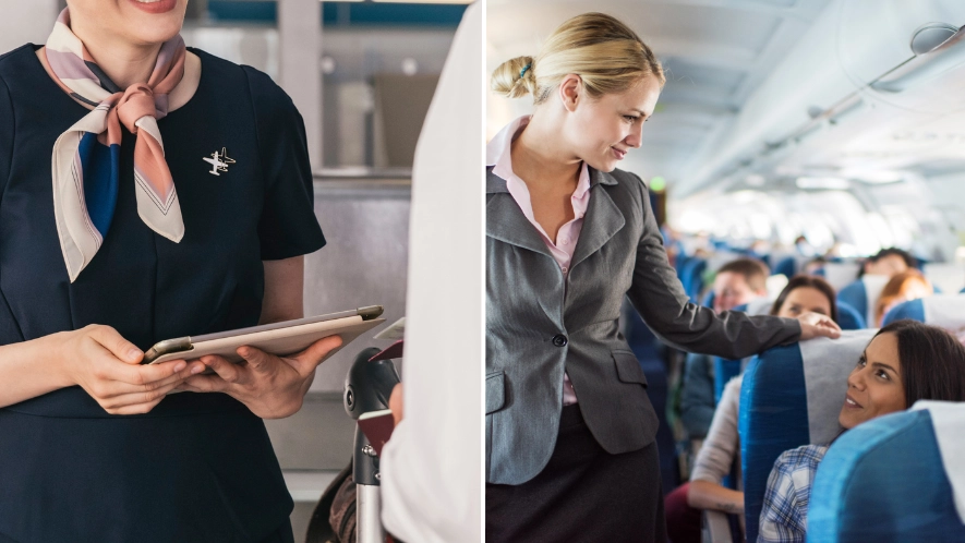 Air hostess reveals why crew members look you up and down