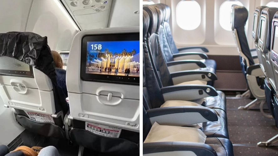 Woman slammed as 'rude and inconsiderate' after using plastic sheet to cover plane seat