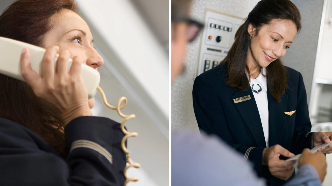Flight attendant reveals real reason they greet you when you step onto the plane