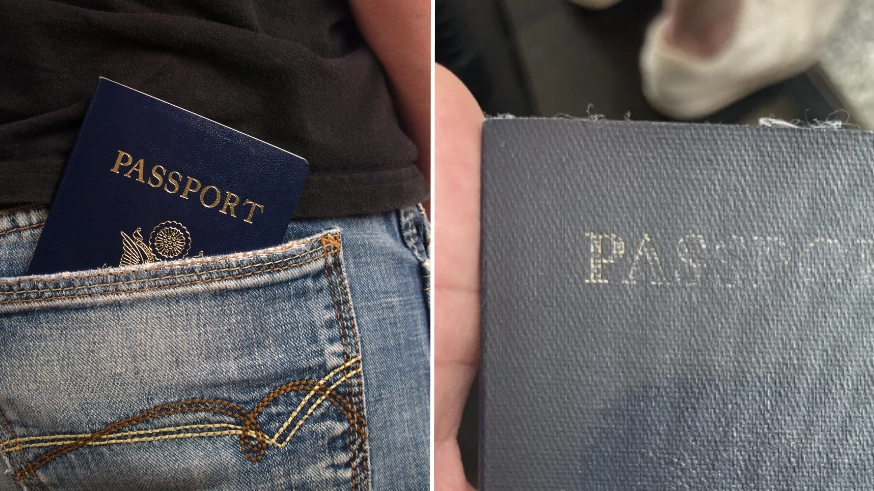 Man couldn’t believe what brand new passport looked like after it had been in his pocket for eight hours