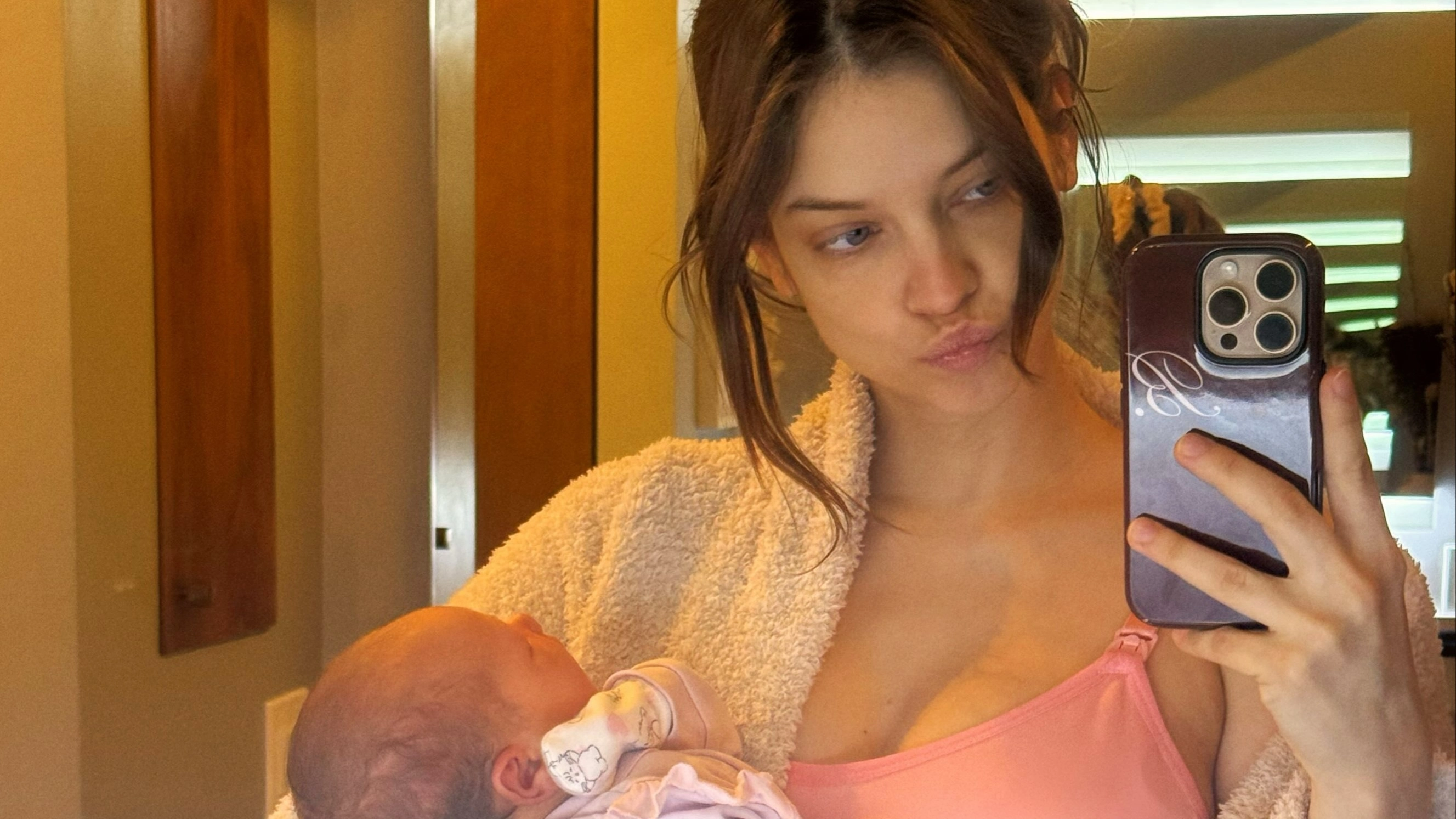 Barbara Palvin shares powerful postpartum message after walking Victoria's Secret Show