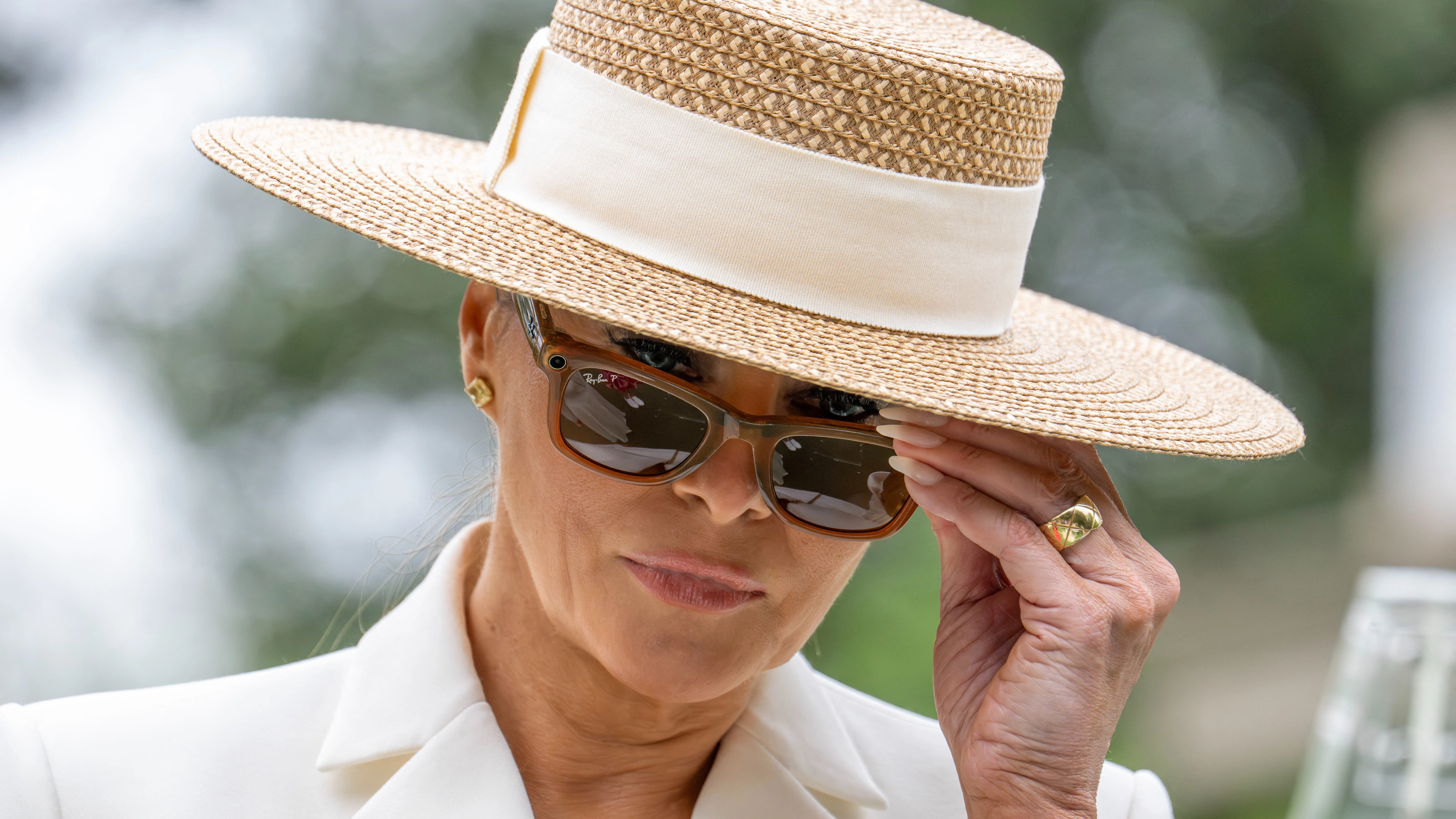 Secret meaning behind Melania Trump always wearing massive hats in public