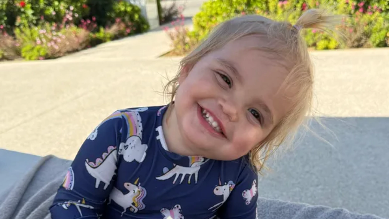 British two-year-old diagnosed with rare childhood dementia had no 'obvious signs' of illness