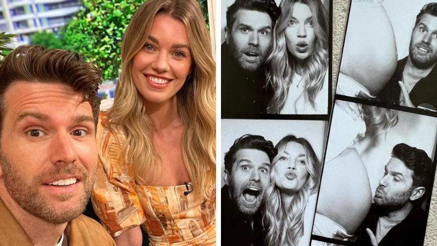 Masked Singer star Joel Dommett reveals he's expecting his first child with wife Hannah