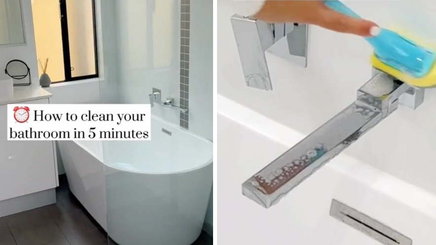 Woman shares cheap bathroom cleaning hack