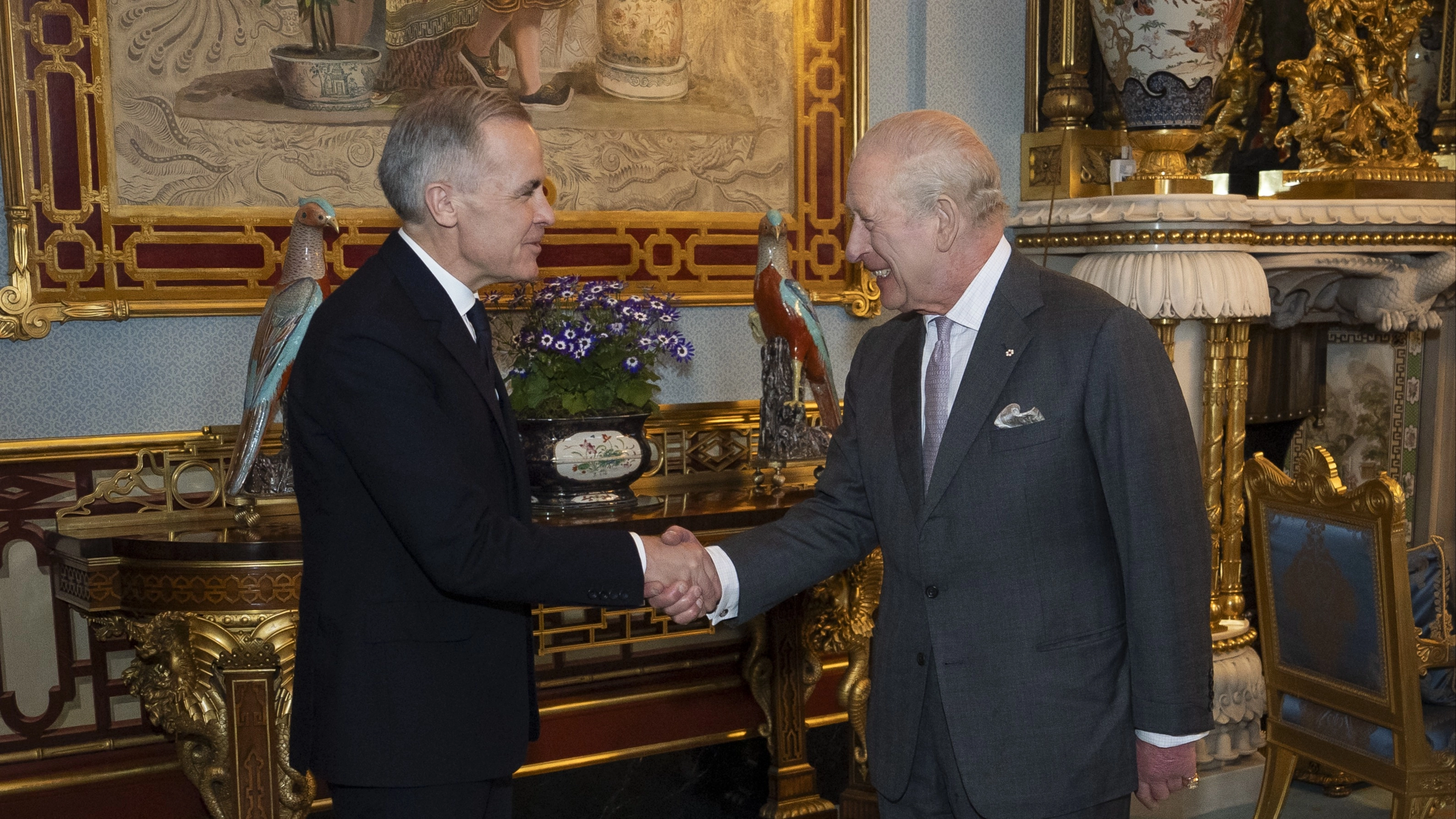 New photo of King Charles and Canadian PM sparks reaction after people spot hilarious 'detail'