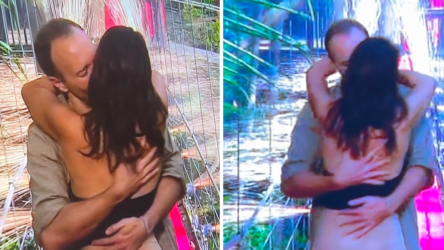I'm a Celeb's Matt Hancock says 'I love you' as he 'recreates scandal picture' with Gina