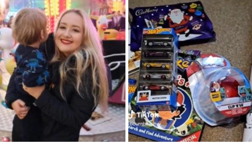 Mum divides opinion after sharing realistic Christmas present haul for her son