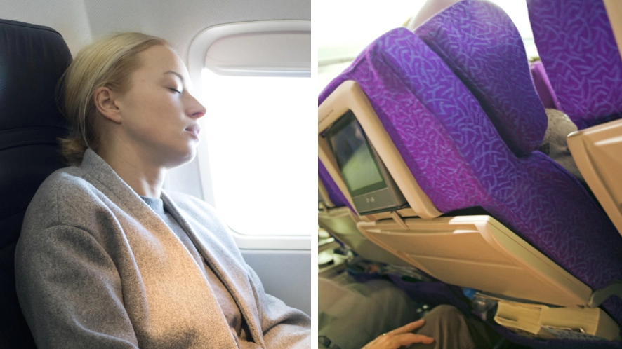 Man praised for refusing to let 'inconsiderate' plane passenger recline her plane seat