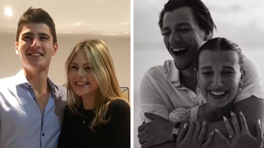 Couple who got engaged aged 18 say they've no regrets committing so young like Millie Bobby Brown