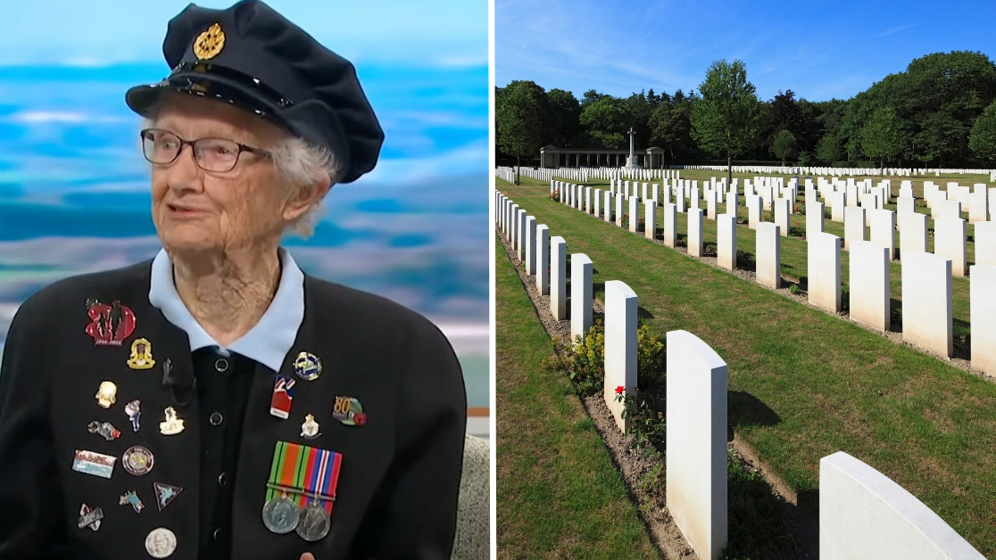 World War II veteran, 102, makes heartbreaking admission while visiting fiancé’s grave 81 years after his death