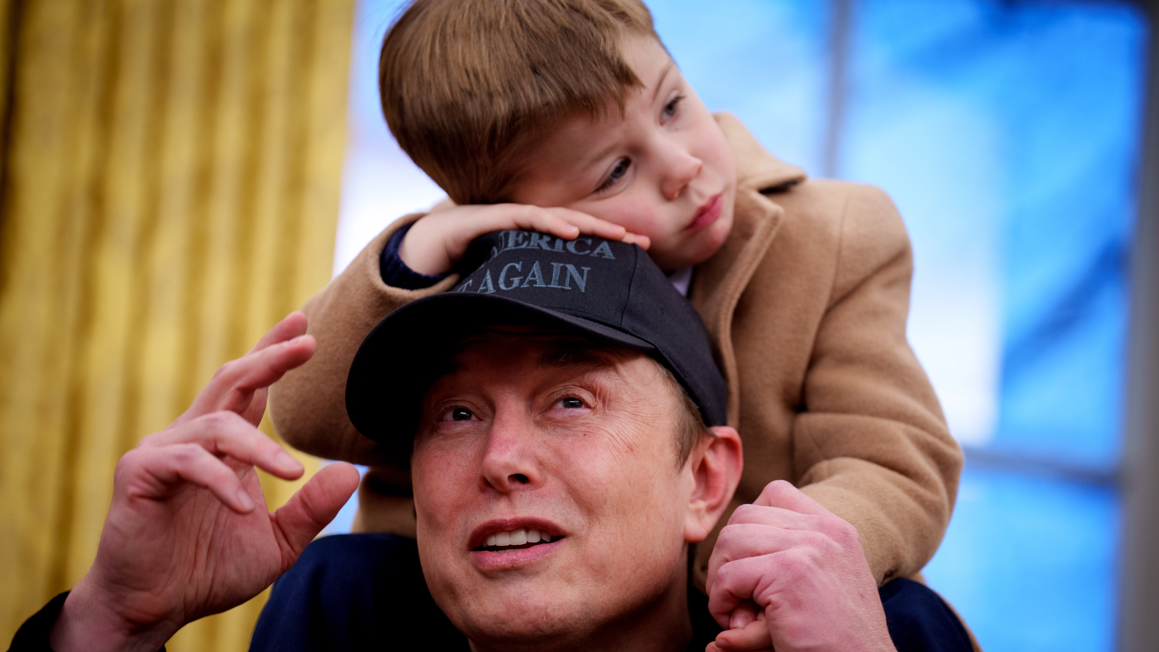 Elon Musk leaves people divided after getting his kids involved in yet another political meeting