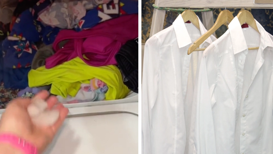 People are just realising you can get creases out of clothes without ironing