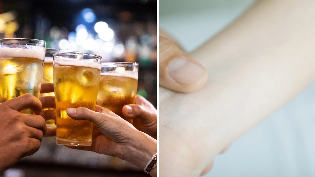 Anyone who drinks regularly urged to check body for warning sign that could mean you need to see a doctor