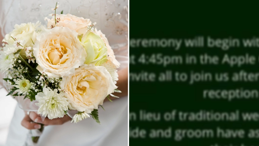 Bride sparks outrage over ‘tacky’ request on wedding invitation