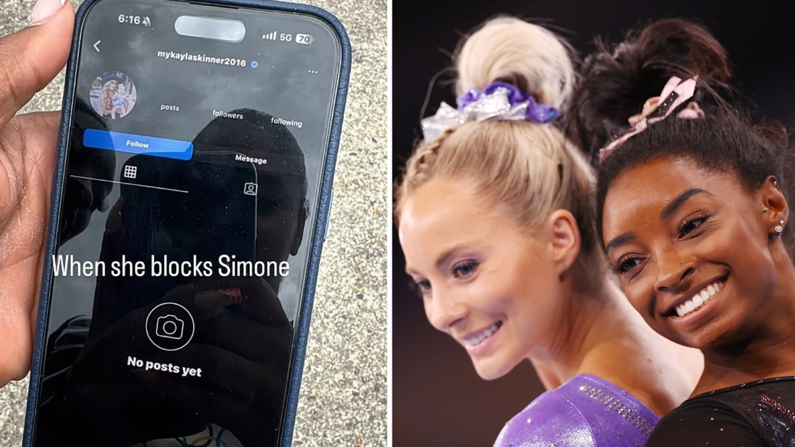 Simone Biles gets ‘blocked’ following brutal message to former team mate after gold medal win